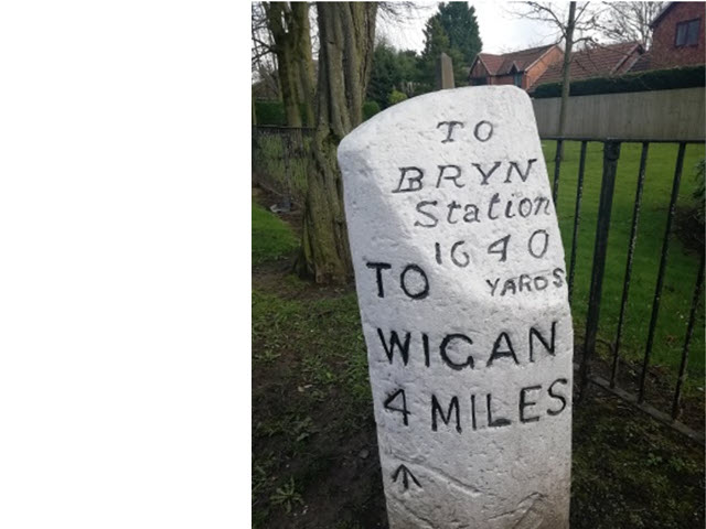 Milestone in front of War Memorial